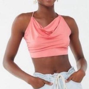 Crowl Neck Crop Top Urban Outfitters